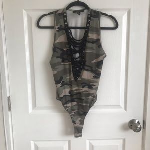 Camo Bodysuit from Forever 21